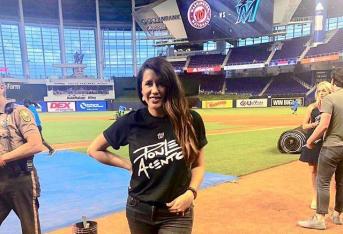 Melissa Rodríguez Strossa, la colombiana que hace parte de Nacionales de Washington, campeón del béisbol de las Grandes Ligas.