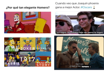 Collage Memes Óscar 2020