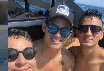 James Rodríguez se encuentra descanso de unas vacaciones con su familia y amigos, tras el final de la temporada.