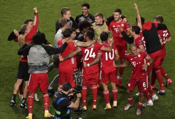 La felicidad del Bayern Múnich al ganar la final de la Champions League.