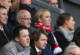 La tenista Caroline Wozniacki se ha declarado abiertamente hincha del Liverpool.