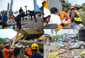 Hasta el momento van al menos 34 personas fallecidas en el fuerte sismo que se presentó este viernes 15 de enero en la isla Célebes, en Indonesia.