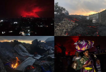 La noche del pasado sábado 22 de mayo, el volcán Nyiragongo, ubicado cerca a la ciudad de Goma (República del Congo), entró en erupción. El evento tomó por sorpresa a las autoridades, quienes dieron la orden de evacuar la ciudad.