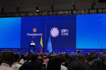 Presidente Gustavo Petro en la instalación de la COP16