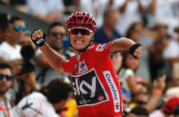 El pedalista británico, Chris Froome se coronó en la novena etapa de la Vuelta 2017.