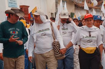 Guillermo Gaviria Correa fue secuestrado por las Farc mientras se encontraba con 900 participantes en la Marcha de la No violencia, que finalizaba en Caicedo (Antioquia).