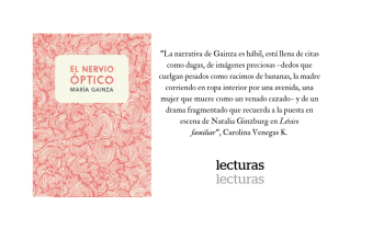 'El nervio óptico', María Gainza. Laguna. 176 páginas. $42.000.