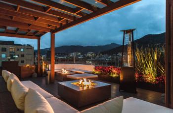 La terraza del Best Western Plus 93 Park, en el norte de Bogotá, brinda la posibilidad de albergar eventos.