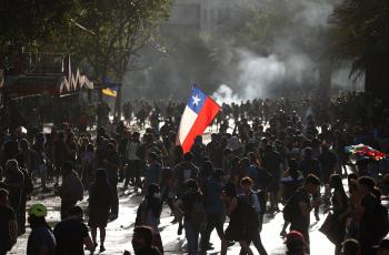 Chile completa más de un mes de protestas sociales.