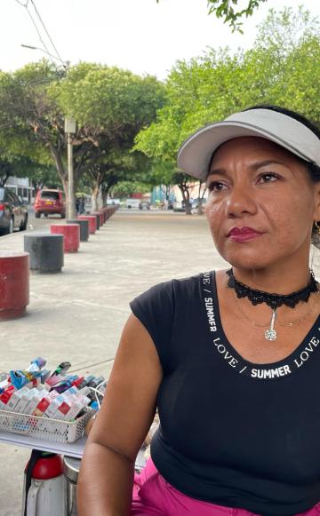 Elena Mendoza es una venezolana proveniente del estado Trujillo. La violencia, las “guarimbas” y la persecución política de su país la obligó a migrar
