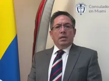 El consúl de Colombia en Miami, general (e), Edgar Adolfo Monroy.