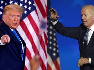 Donald Trump y Joe Biden, candidatos presidenciales de Estados Unidos.