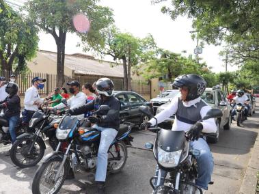 Los motoclistas hacen parte de la campaña