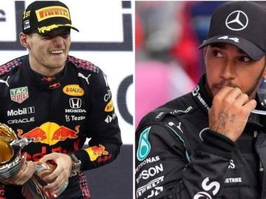 Max Verstappen y Lewis Hamilton, pilotos de F1.