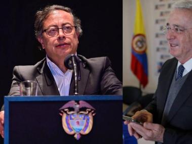 Gustavo Petro y ??lvaro Uribe.