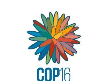 Logo oficial de la COP16.