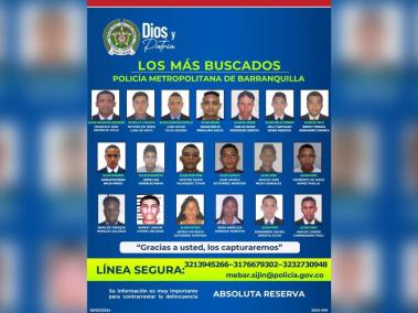 Esto en el marco del Plan Recompensas adelantado por la Policía Nacional y la Alcaldía Distrital de Barranquilla.
