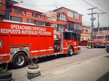 Carro del cuerpo de Bomberos de Bogotá.
