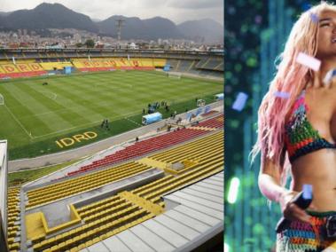 Los conciertos de Karol G en Bogotá se llevaron a cabo en el estadio.