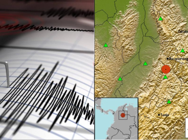 Durante la madrugada de este miércoles 17 de abril, el Servicio Geológico Colombiano registró dos sismos.