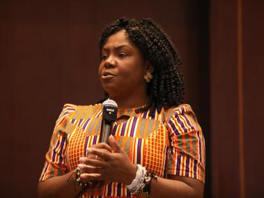 En el Hotel Tequendama,  la vicepresidenta Francia Marquez, El Ministro de Equidad Racial de Brasil, la Ministra de Ambiente en Colombia, entre otros representantes de instituciones, ONGs e OIGs a *posicionan la agenda afro en temas de tenencia de tierra y sostenibilidad Bogotá 14 de junio del 2024. FOTO MAURICIO MORENO CEET EL TIEMPO @mauriciomorenofoto.