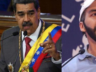 Nayid Bukele y Nicolás Maduro