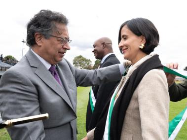 Presidente Gustavo Petro y la ministra Susana Muhamad