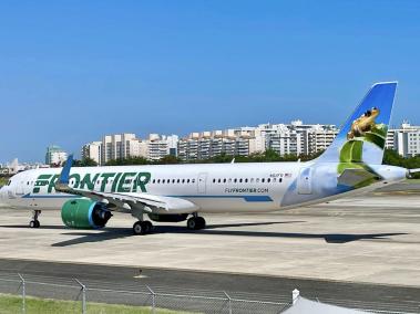 Avión de Frontier Airlines.
