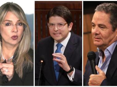 Vicky Dávila, Miguel Uribe y Germán Vargas Lleras.