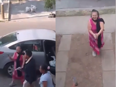 Abuelita dispara contra hombres en una casa de México.