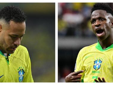 Neymar y Vinicius.