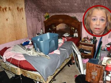 Foto de la casa en la que el hombre vivió durante 20 años