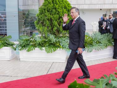 El presidente Gustavo Petro en la cumbre de la Celac.