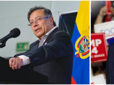 Presidente Gustavo Petro y el presidente de Estados Unidos Donald Trump