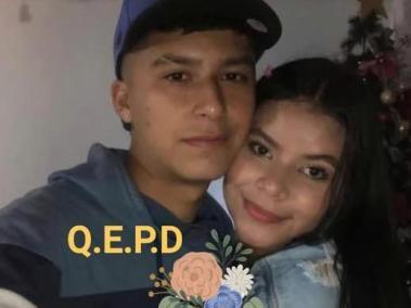 Ellos eran Darly Dayana Naced y Santiago Dorado Ruiz, la pareja que falleció por el derrumbe.