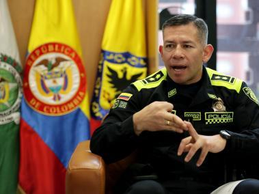 General Giovanni Cristancho, comandante de la Policía de Bogotá.