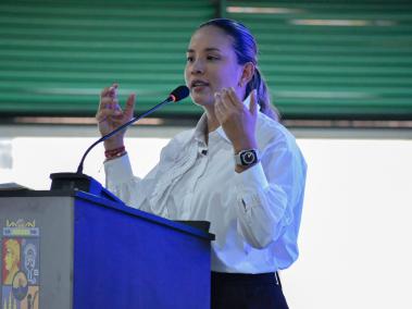 Paola Castillo, alcaldesa de Jamundí (Valle del Cauca).
