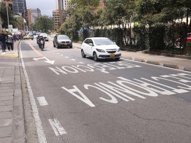 Carril preferencial en la carrera Séptima