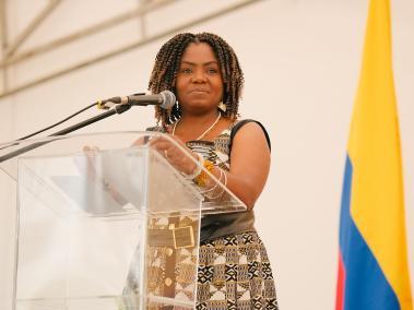 La vicepresidenta Francia Márquez en el foro sobre economía de los pueblos afro.