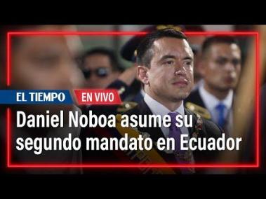 Daniel Noboa asume su segundo mandato en Ecuador