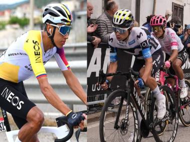 Egan Bernal y Einer Rubio