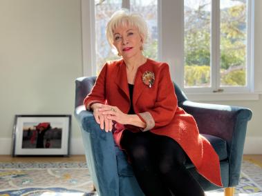 La escritora chilena Isabel Allende, durante el lanzamiento de su novela Mi nombre es Emilia del Valle.