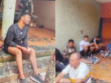 Colombianos capturados en México.
