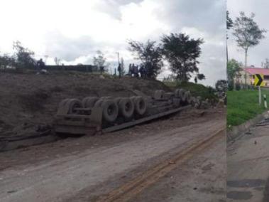 Accidente en la vía al Llano este 6 de junio del 2025.