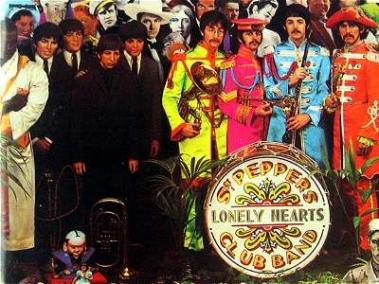 Esta es la portada original del disco de The Beatles.