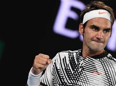 "El tenis te necesita, Rafa", dijo Federer tras terminar el juego. Foto: Greg Wood / AFP