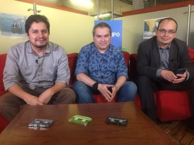 Yhonatan Loaiza, Andrés Hoyos y Wilson Vega, periodistas de EL TIEMPO.