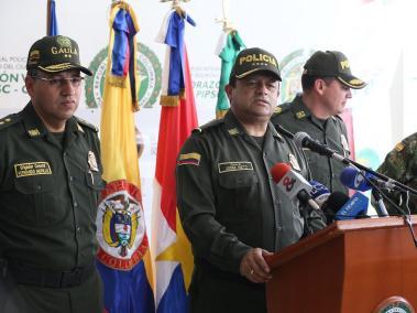 El general Jorge Hernando Nieto se puso al frente de los operativos.
