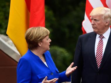 Sin mencionar a Donald Trump, Angela Merkel, la canciller alemana, dijo que los tiempos de confianza con los aliados están terminando.