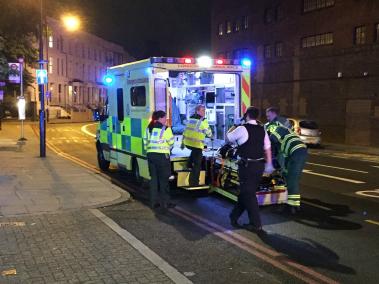 Servicios de emergencias cerca de Findbury Park, donde habría ocurrido el incidente.
